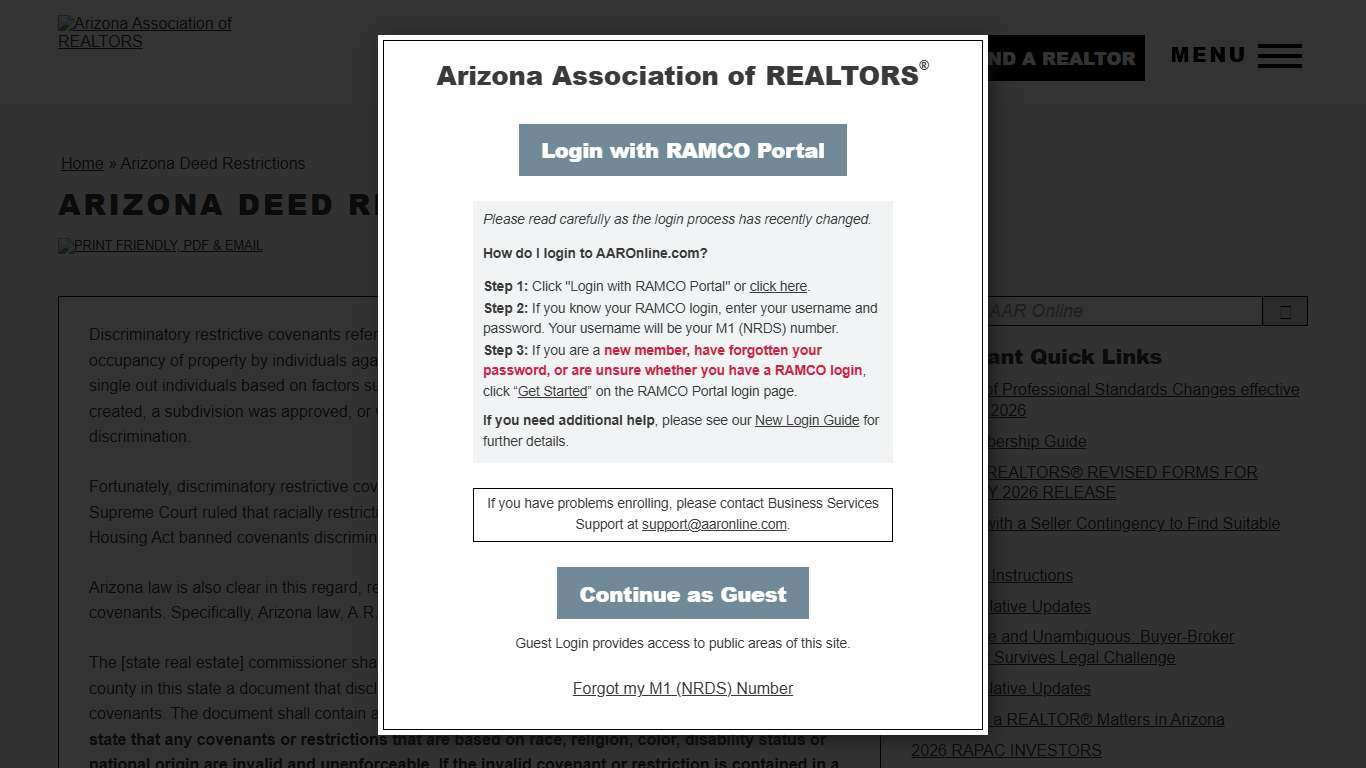 Arizona Deed Restrictions Arizona Association of REALTORS®Arizona Association of REALTORS®